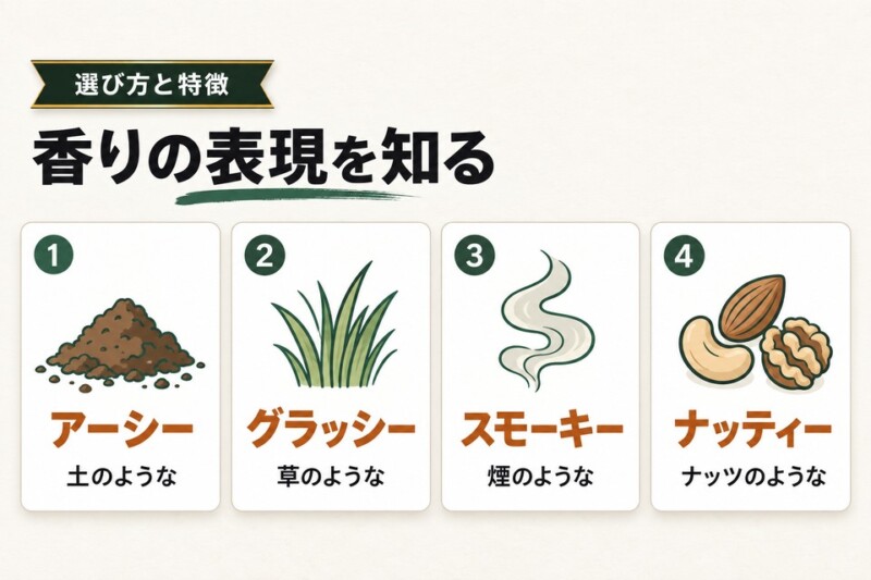 コーヒーの香り表現はたくさんある