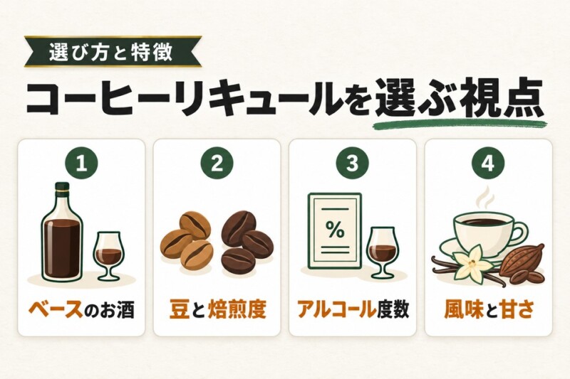 コーヒーリキュールの選び方