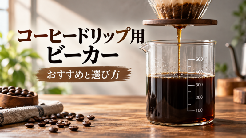 コーヒードリップ用ビーカー おすすめと選び方 アイキャッチ
