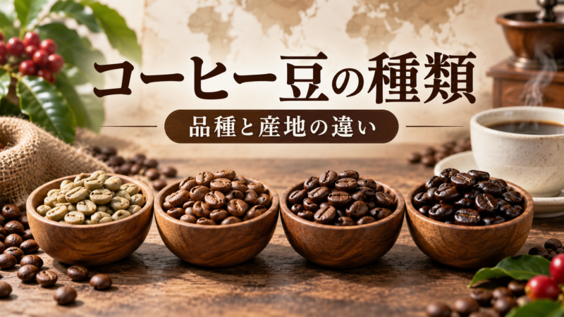 コーヒー豆の種類 品種と産地の違い アイキャッチ
