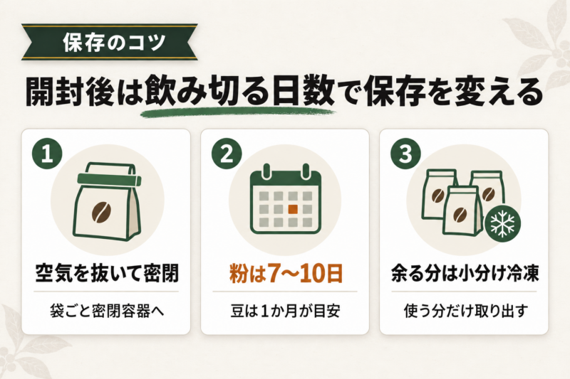業務スーパーのコーヒーの保存方法と美味しい淹れ方