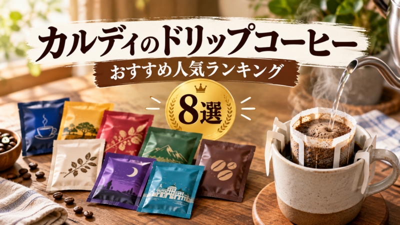 カルディのドリップコーヒーおすすめ人気ランキング8選と選び方 アイキャッチ