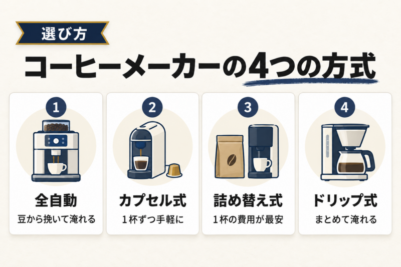 コストコのコーヒーメーカーの選び方