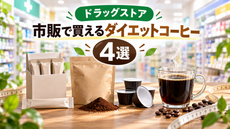 ドラッグストア・市販で買えるダイエットコーヒーおすすめ4選