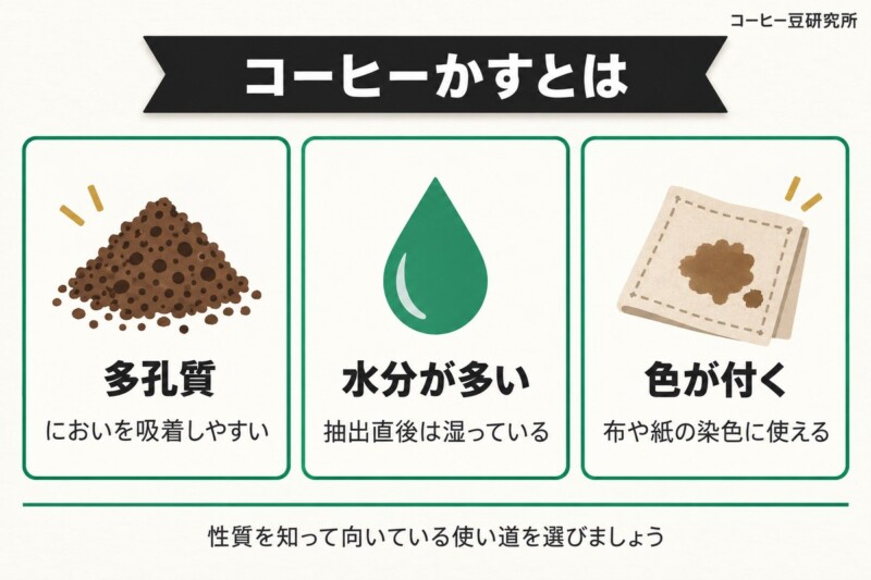 コーヒー豆のかすとは？