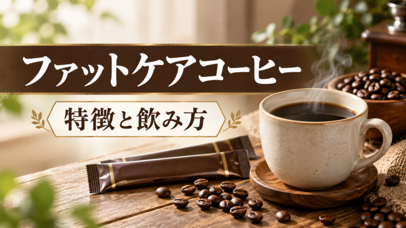 ファットケアコーヒー 特徴と飲み方 アイキャッチ