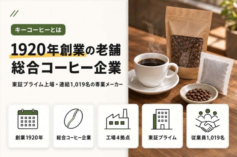 キーコーヒーとは？老舗コーヒーメーカーの基本情報