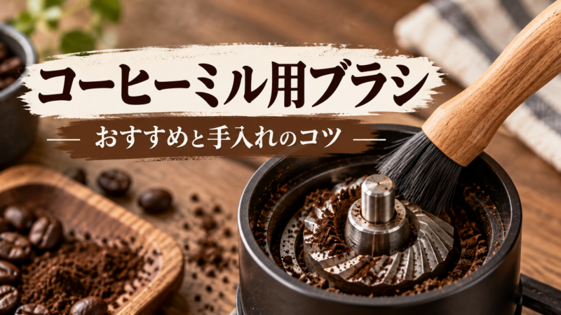 コーヒーミル用ブラシ おすすめと手入れのコツ アイキャッチ