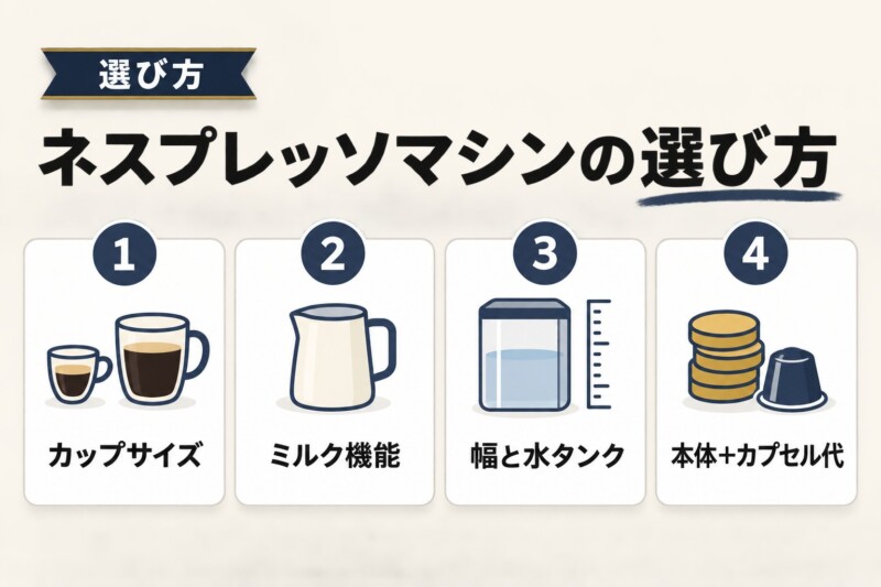 ネスプレッソマシンの選び方