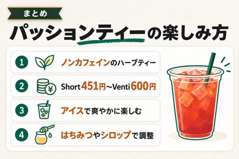 パッションティーの楽しみ方の一覧図解