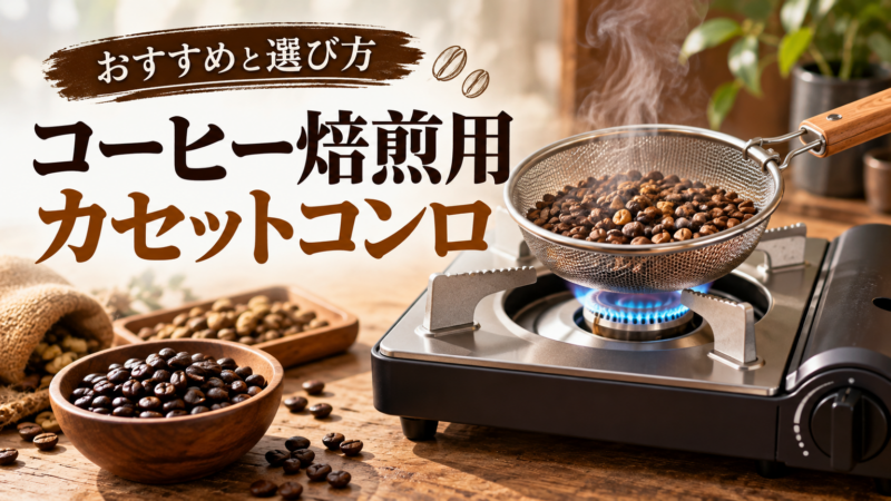 コーヒー焙煎用カセットコンロ おすすめと選び方 アイキャッチ