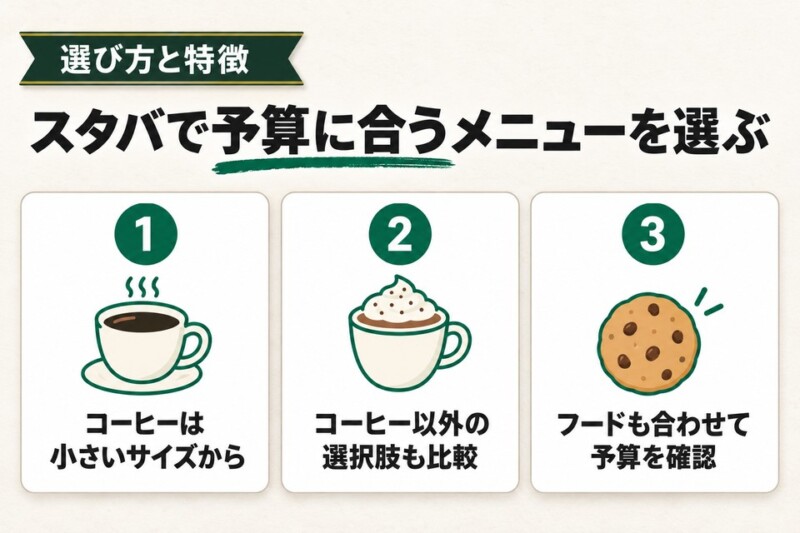 【ジャンル別】スタバで一番安いメニュー13選！フラペチーノやフードメニューも紹介