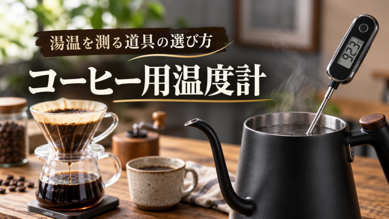 コーヒー用温度計 湯温を測る道具の選び方 アイキャッチ