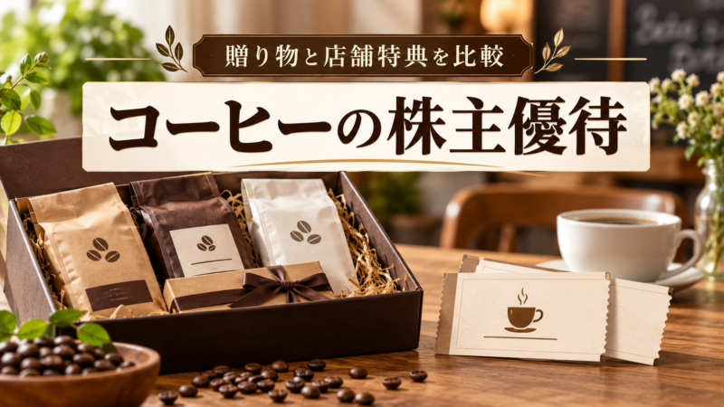 コーヒーの株主優待 贈り物と店舗特典を比較 アイキャッチ