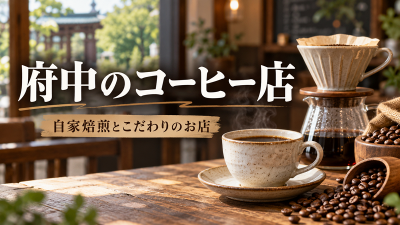 府中のコーヒー店 自家焙煎とこだわりのお店 アイキャッチ