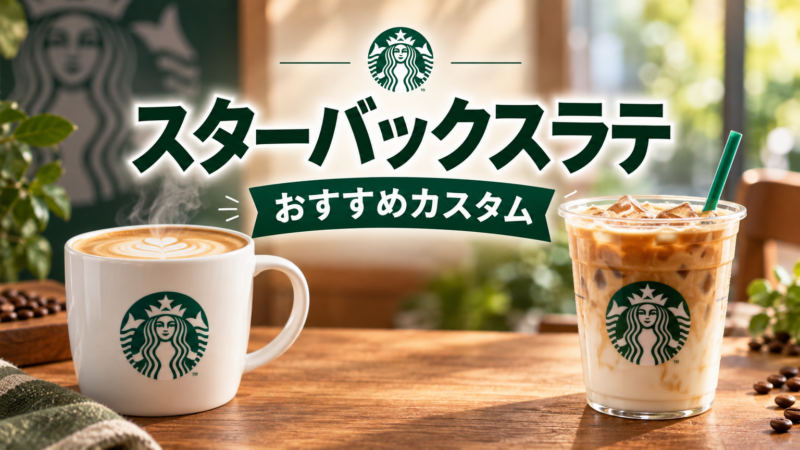 スターバックスラテ おすすめカスタム アイキャッチ