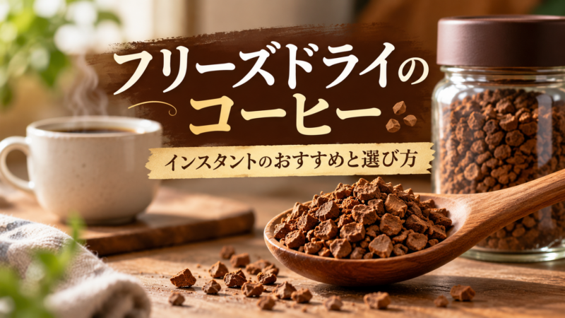 フリーズドライのコーヒー インスタントのおすすめと選び方 アイキャッチ