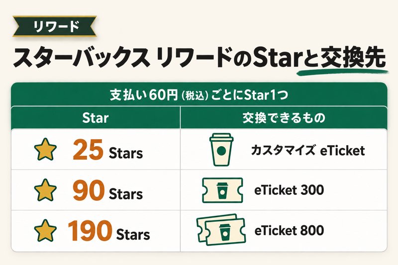 スタバ公式アプリのリワードプログラムとGreen/Goldランクの仕組み