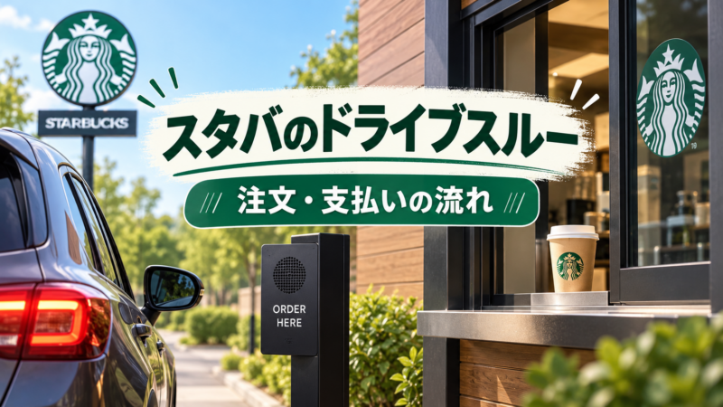 スタバのドライブスルー 注文・支払いの流れ アイキャッチ