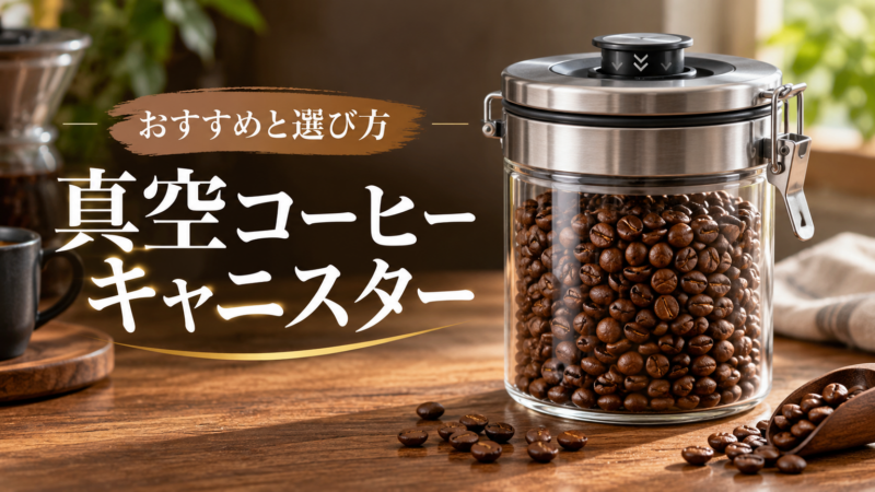 真空コーヒーキャニスター おすすめと選び方 アイキャッチ