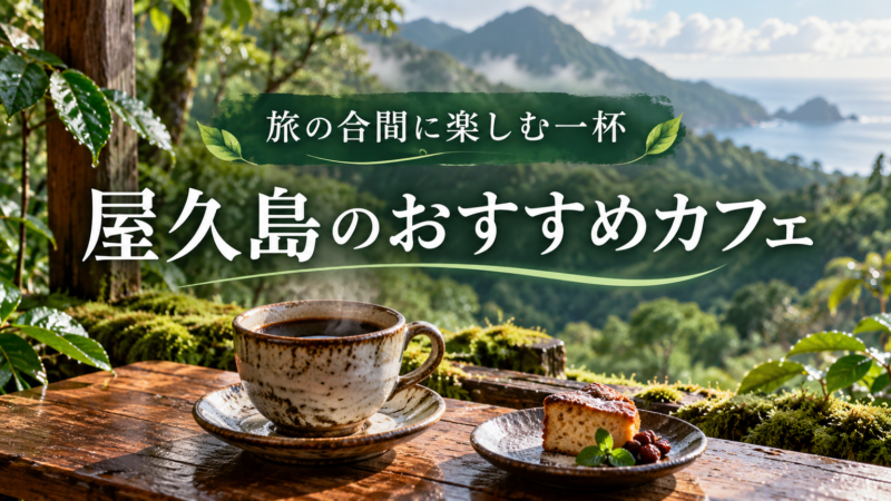 屋久島のおすすめカフェ 旅の合間に楽しむ一杯 アイキャッチ